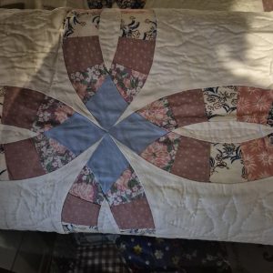 DOUBLE WEDDING RING WHITE & PINK