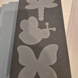 Snail, dragonfly, butterfly