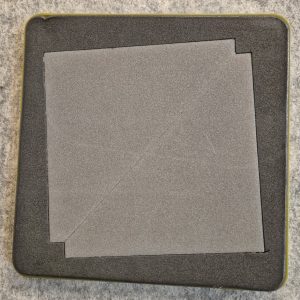 Half square triangle 4"